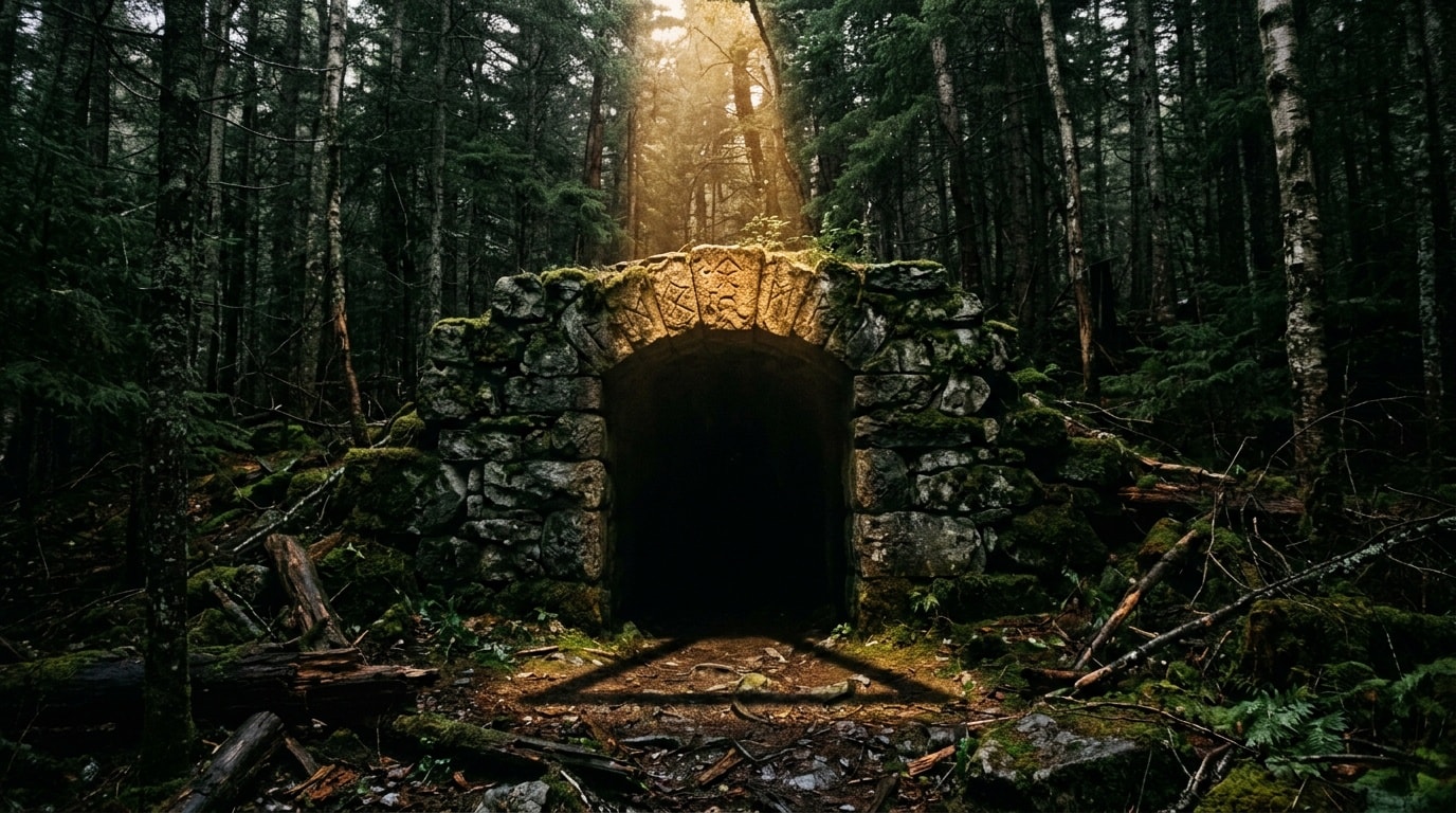 What is the significance of the underground tunnels and ruins?